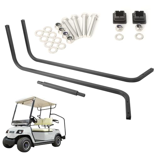 10L0L Golf Cart Front Roof Strut Brackets for Yamaha G16-G19 (95-02) with Steel Screw Bushings Repair Kit Heavy Duty Strut Support Reinforcement Repair