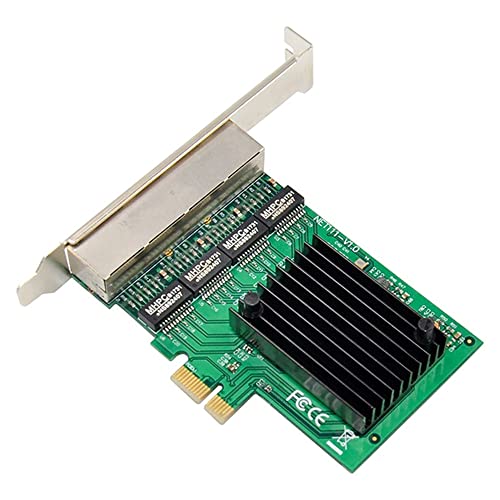 RJ-45 4-Port Ethernet Server Adapter Gigabit Network Card PCI-E X1 Interface, 500219084 miniatura 4