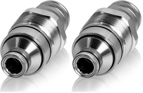 Image of 7246802 AT406475 Hydraulic Female Flat Face Quick Coupler Compatible with Bobcat 753 763 773 863 864 883 A770 Johnn Deeree 318E 319E 320E, 7249643 47396761 V1311-77150 373-6968 (Pack of 2)