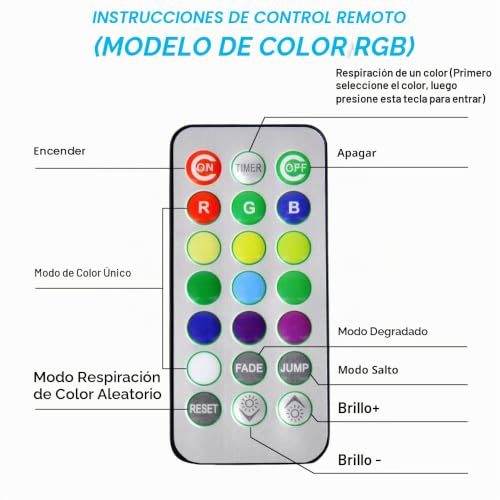 Lámpara de cabina solar LED Riloer multicolor con sensor de vibración para camiones 5