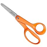 Lieferumfang: 1x Fiskars Classic Kinderschere, Maße: Schneidklingenlänge: 5 cm, Gesamtlänge: 13 cm, Gewicht: 23 g, Material: Rostfreier Stahl/Kunststoff, Farbe: Orange, 1005166