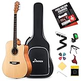 capa y daga netflix reparto Tocabilidad: La guitarra acústica Donner para principiantes con diapasón liso y perfil de mástil en forma de C permite deslizarse hacia arriba y abajo del diapasón suavemente sin rayar los dedos y ofrece a los jugadores un agarre cómodo y seguro. El paquete de accesorios viene con una varilla de braguero para ayudar a ajustar la acción para su acción favorita o evitar el zumbido del traste.