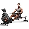 YOSUDA Magnetic/Water Rowing Machine 350 LB Weight Capacity – Foldable Rower for Home Use with Bluetooth, App Supported, Tablet Holder and Comfortable Seat Cushion
