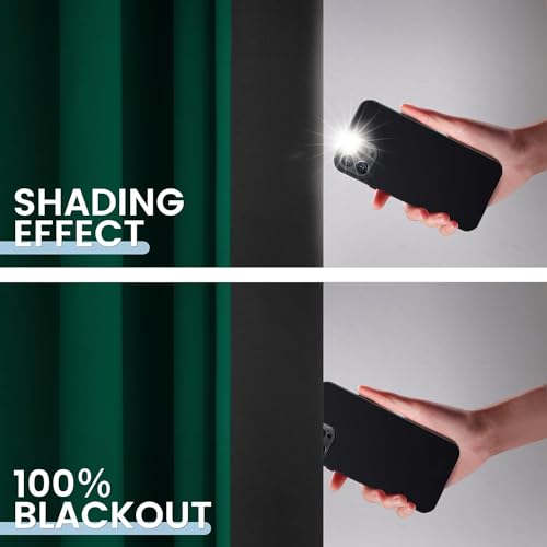 Image of SimpleHome Dark Green 100% Blackout Curtains Room Darkening Living Room 72