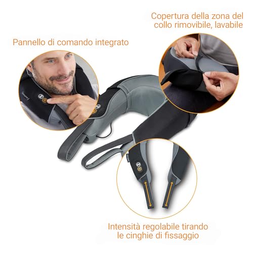 Medisana Nm 868 Massaggiatore Collo E Spalle, Nero-Grigio - 4