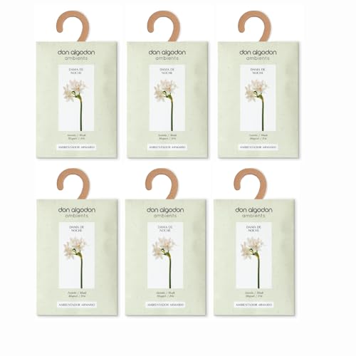 Ambientador de Armario Don Algodón Dama de Noche – Pack 6...