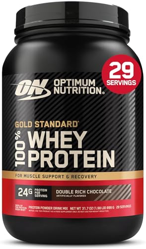 Image of Optimum Nutrition Gold Standard 100% Whey Protein Powder, Double Rich Chocolate 1.98 Pound (Packaging May Vary) (Pack of 6)