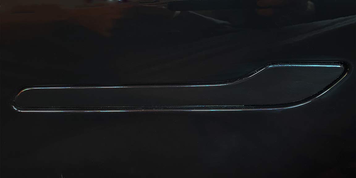 Full Door Handle Wrap for Tesla Model 3/Y (Solid Black/Gloss Black)
