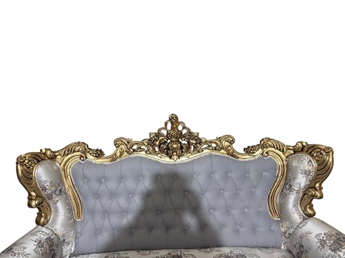 Image of Wooden Sofa Set Carving for Living Room (5 Seater Sofa @2)