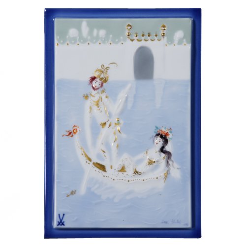 Amazon.co.jp: マイセン 陶画 930009/9P310(931076/95N59) 千夜一夜(船