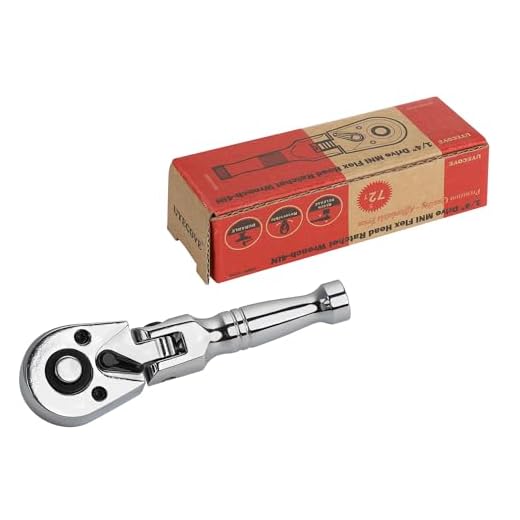 UYECOVE 1/4 Inch Drive Stubby Ratchet, Flex Head Ratchet, 1/2 Ratchet, Mini Ratchet, Wrench, Socket Wrench, 4/100mm