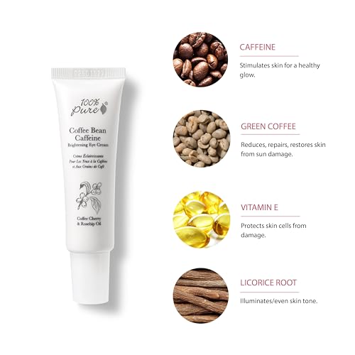 image for 100% PURE Coffee Bean Caffeine Eye Cream Refresh & Hydrate Under Eye T