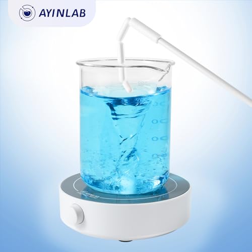 AyinLab Magnetic Stirrer, Fast Stir Plate with Speed Control, Lab Magnetic Mixer with 4pcs Magnetic Stir Bars, 1 Stir Bar Retriever for Making Yeast, Liquid Stirring, Max Volume 3000ml, Powerful Motor - Thumbnail 6