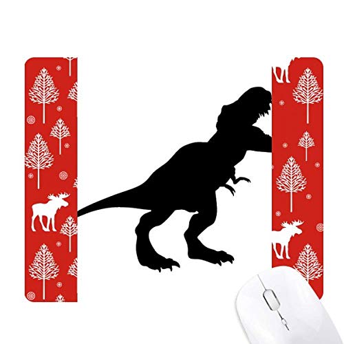 Souris de Noël Tyrannosaurus Rex bois forêt et fossiles