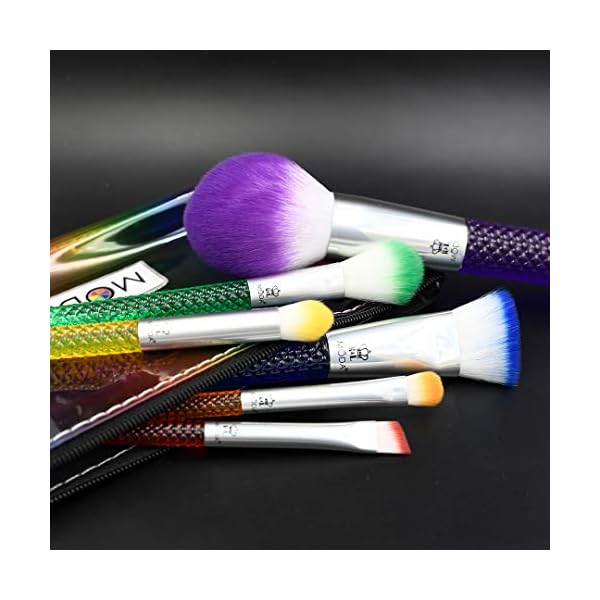 MODA-Royal-Langnickel-Make-up-Pinsel-Set-mit-Tasche-Regenbogenfarben-7-teilig-inkl-Puder-Kontur-Highlighter-Super-Crease-kleiner-Shader-und-Augenbrauen-Designer-Pinsel-mehrfarbig MODA Royal & Langnickel Make-up-Pinsel-Set mit Tasche, Regenbogenfarben, 7-teilig, inkl. Puder, Kontur, Highlighter…