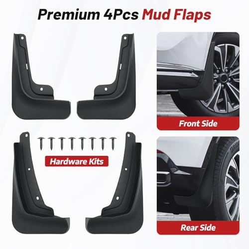 Image of Sunsdrew for 2024 2025 2026 Buick Envision S Mud Flpas Splash Guards Accessories,All Weather Guard Envision S Mudguards,No-Drill Front&Rear 4PCS 2026 Envision Mudflaps Set with Hardware