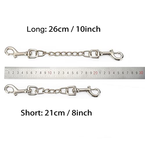 Jipimon Metal Prong Collar Backup Double Ended Dog Collar Clip For Pinch Collar Dog Harness Collar Connector Safety Clip (Medium) #TOP1