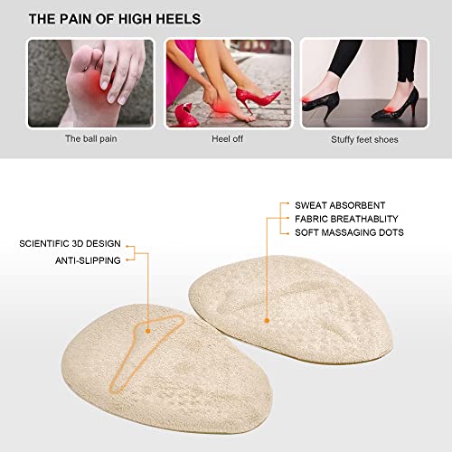 Image of Metatarsal Pads for Women Ball of Foot Cushions (2 Pairs Foot Pads) All Day Pain Relief and Comfort One Size Fits All Shoe Inserts