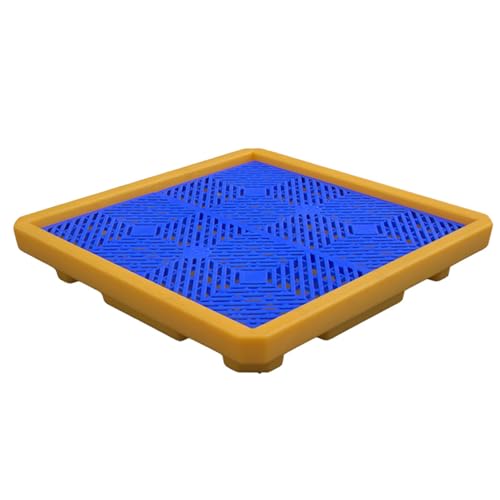 Palette anti-déversement de fûts avec plateforme modulaire de rétention en polyéthylène