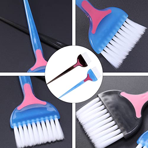 minkissy Salon Útil Coloração DIY Pincel Aplicador de Corante Kit de Cores Aleatórias Destaque de Ti