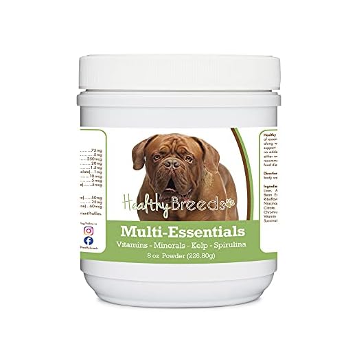 Healthy Breeds Dogue de Bordeaux Multi-Essentials Powder for Dogs - an Ideal Supplement of Vitamins, Minerals & Antioxidants for Your Dog - 8 oz