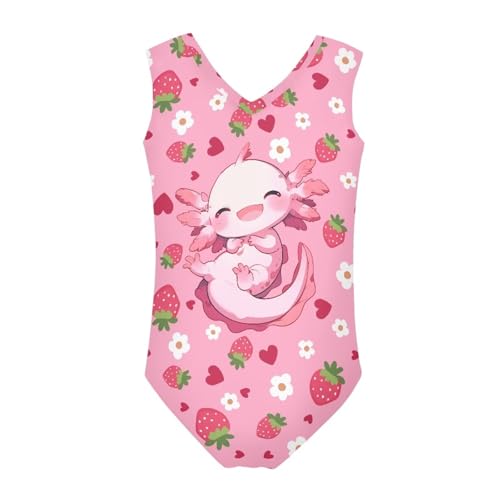 Image of Girls Swimsuit 3-14Y One Piece Swimwear Sleeveless Girls Bathing Suit