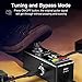 LEKATO Guitar Tuner Pedal with True Bypass, Chromatic Tuner Pedal for Electric Guitar and Bass, Color Display Tuning Pedal with Mute, Pitch and Flat Tuning