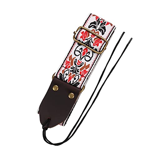 CuisinSmart Sangles de guitare à motif brodé – Longueur réglable – Pour guitare acoustique, basse, instrument de musique - Les Beatles, Paul McCartney, John Lennon, RIngo Starr, George Harrison CuisinSmart Sangles de guitare à motif brodé - Longueur réglable - Pour guitare acoustique, basse, instrument de musique