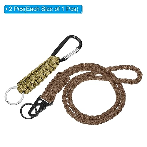 PATIKIL Braided Paracord Lanyard Keychain - Image 3