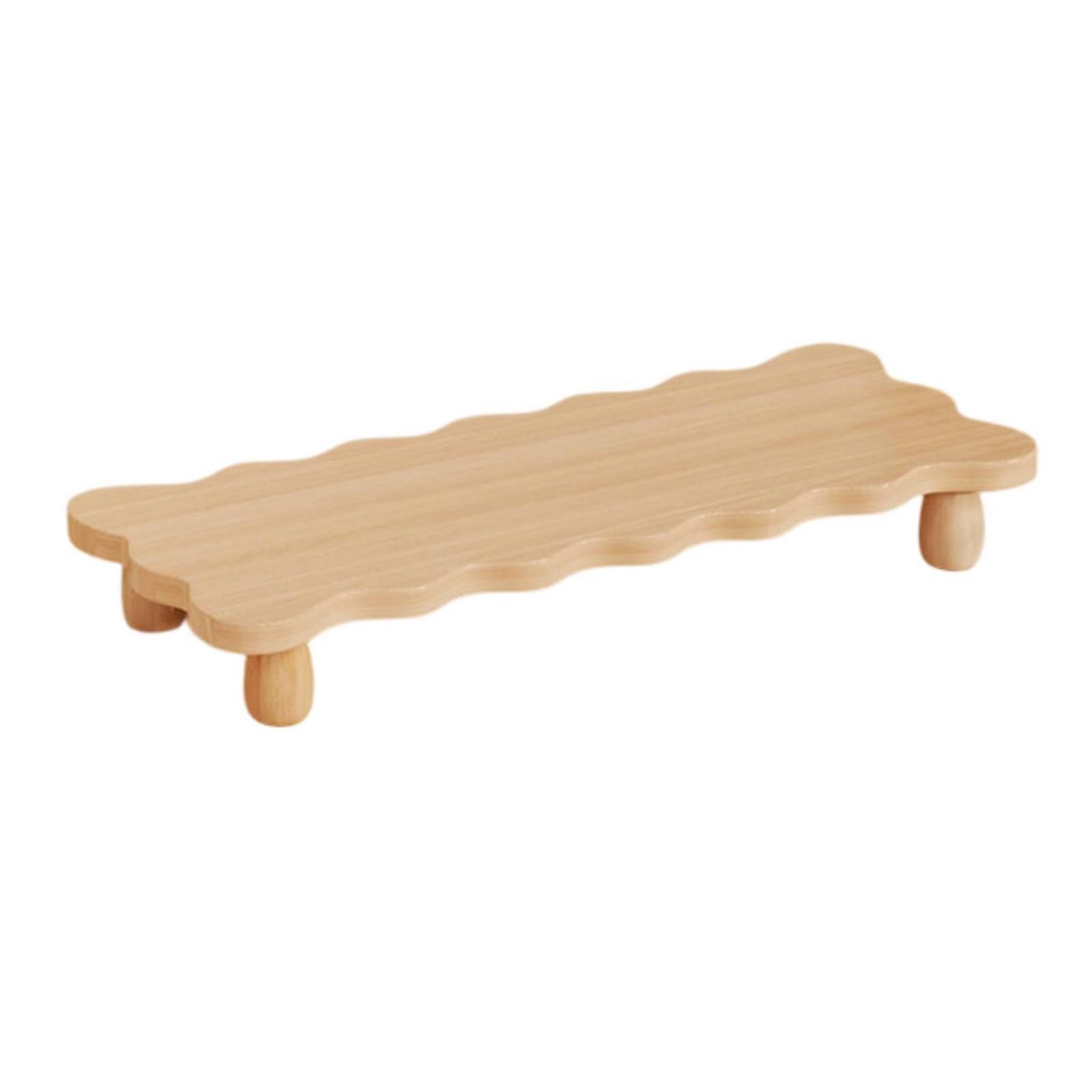 Rialzo da Scrivania a Forma di Linee Morbide Salvaspazio Supporto Minimalista Arredo per Professionisti, Casa , 60 X 24 Cm