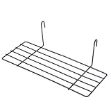 El práctico estante de almacenamiento debajo del estante crea espacio de almacenamiento adicional en cualquier pared con gancho.