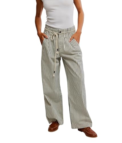 (取寄) フリーピープル レディース ダコタ シンチ プル Free People women Dakota Cinched Pull On-Ra Washed Railroad Free People Dakota Cinched Pull On-Ra - Pants for Women - Pure