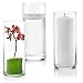 Set of 3 Glass Cylinder Vases 10 Inch Tall - Multi-use: Pillar Candle, Floating Candles Holders or Flower Vase - Perfect as a Wedding Centerpieces
