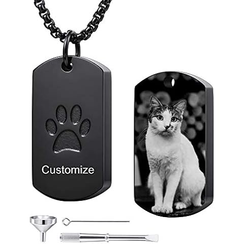 MeMeDIY Collar de Cenizas Urna Personalizada Cover