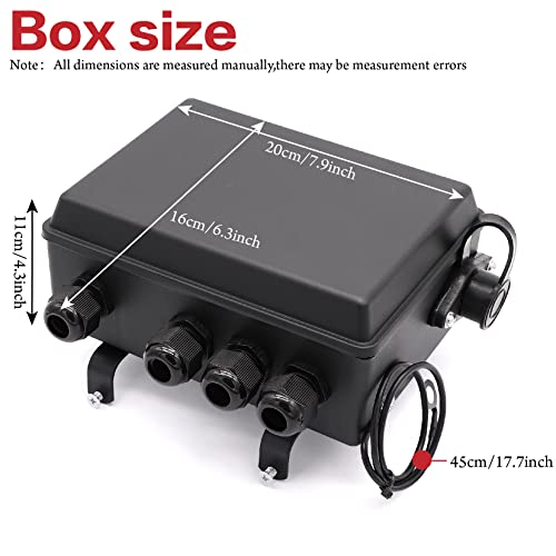 Torkettle Winch Solenoid Relay Control contactor pre-Wired Box for 8000-17000lbs Electric ATV UTV Winch 12V - Thumbnail 6