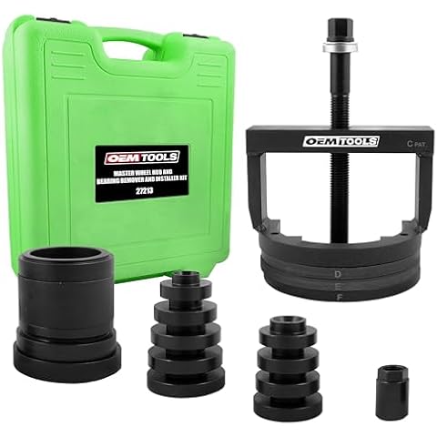 OEMTOOLS 27213 Master Wheel Hub & Bearing Remover & Installer Kit, Back & Front Wheel Bearing Puller Kit, Back & Front Wheel Hub Puller, Easy to Use Cover