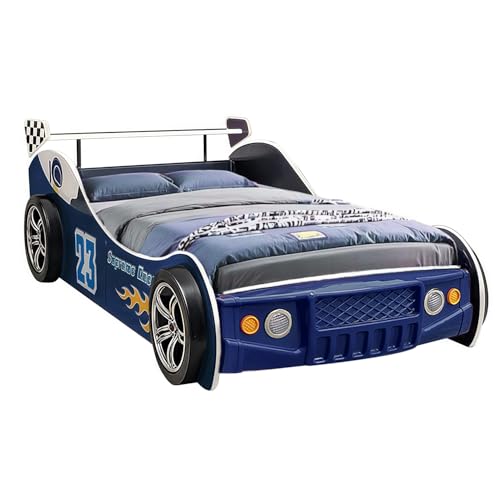 LKTART Car Bed Twin Size for Kids, Race Car Shaped