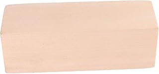 COHEALI 6 Peças De Blocos De Madeira Simples Bloco De Escultura Em Madeira Bloco De Construção De Madeira Bloco De Madeira Balsa DIY Bloco De Madeira Tijolos De Construção Artesanato