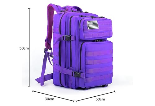 Miniatura 8 de Delgeo Mochila Tactica 45l Militar,Gran Capacidad 45 30 20cm Mochila,Plegable Impermeable Mochila Para Montañismo,Senderismo,Camping Y Viajes