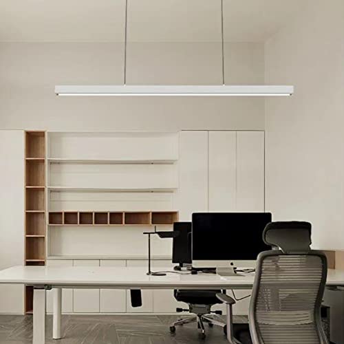 Lampe à suspension linéaire LED réglable avec télécommande pour table à manger - 7