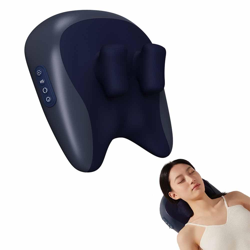 HiZoo - Pillow Neck & Shoulder Massager Ergonomisches Nacken- und Rückenmassagegerät mit Wärmefunktion für Schulter- und Nackenverspannungen