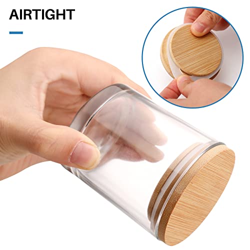 Antimbee (20 Pack) Glass Candle Jars With Bamboo Lids For Making Candles, 6 Oz Empty Candle Tins With Wooden Lids, Bulk Clean Candle Containers - Dishwasher Safe #TOP1