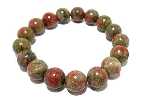 Bracelet unakite stretch fit confortable pour poignet homme et femme