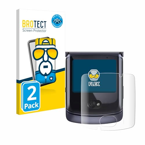 BROTECT Protector Pantalla Completa para Motorola Razr 5G 2020 (Pantalla delantera) (2 Unidades) 3D Curvo