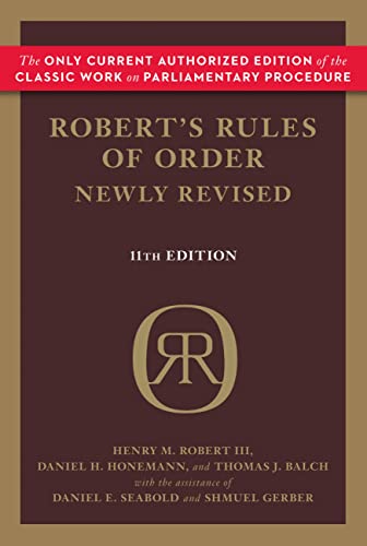 Robert's Rules of Order Newly Revised -  Henry M. Robert III, Paperback