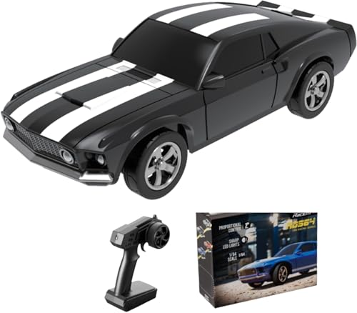 captainrc 1/64 Scale Drift RC Car,2.4Ghz Mini Sports Car,Equipped with