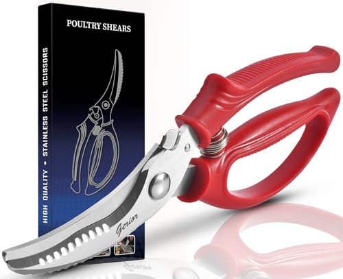 Gerior Heavy Duty Poultry Shears - Kitchen Scissors for Cutting Chicken, Poultry, Game, Meat...