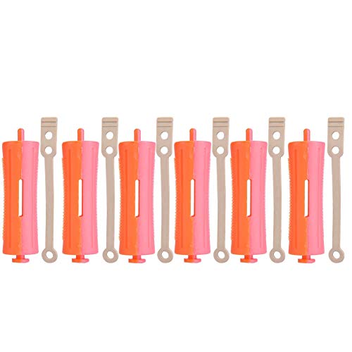 Hair Rollers with Rubber Band, Salon Standard Wave Rods Heat Perm Curling Hair Clip Curlers DIY Hairdressing Tool for Girls Women(SH-10)