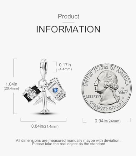 Dijes de plata de ley 925 con circonitas para pulseras de eslabones 4