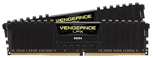 Corsair CMK16GX4M2C3000C16 Vengeance LPX 16 GB (2 x 8 GB) DDR4 3000 MHz C16 XMP 2.0 High Performance Desktop Memory Kit, Black